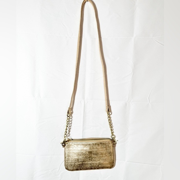 Betsey Johnson Crossbody Purse Gold Color - Picture 5 of 11